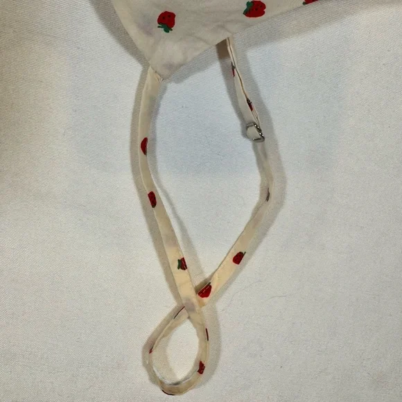 Madewell Worn-Once Women’s Adjustable Strawberry & Cream Top with Bow & Cutout - Picture 6 of 9